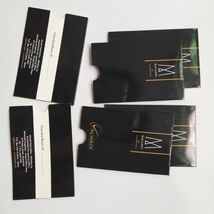 generic hotel key card envelopes