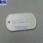 50*30mm Custom Good Looking Letter Raised Zinc Alloy Metal Dog Tag