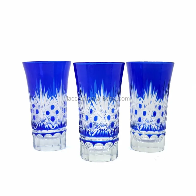 SURINAME COBALT BLUE CLASSIC DESIGN SHOT GLASS SHOTGLASS 