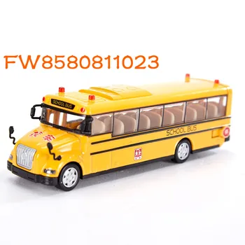 Good quality 1:55 diecast yellow school bus model toy for sale