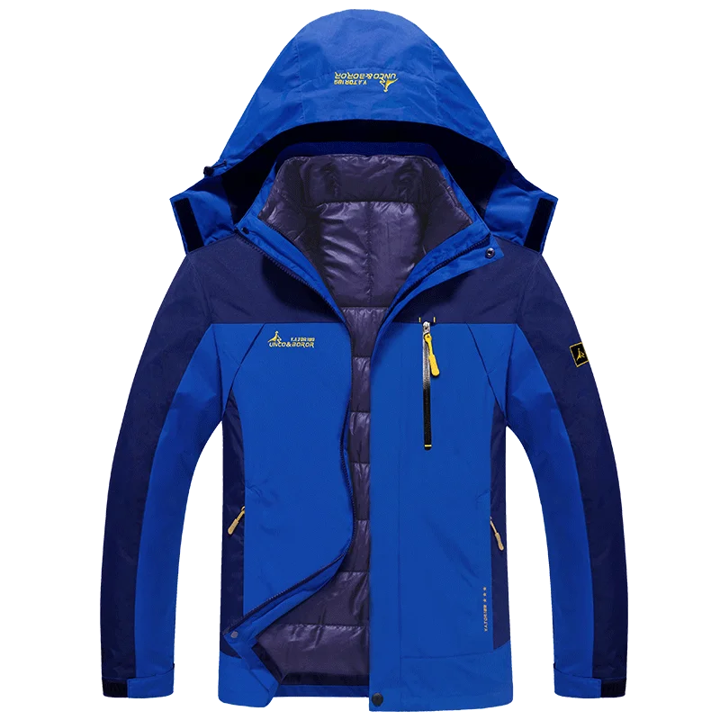 YXP Womens Waterproof Ski Jacket Double Layer Fleece Jacket
