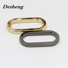 Metal Oval Ring Ringmetal Metal Bag Ring 25mm Black/gold Metal Oval O Ring Buckle For Bag
