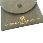 Leather Custom Microfiber Suede Leather Jewellery Pouch Bag