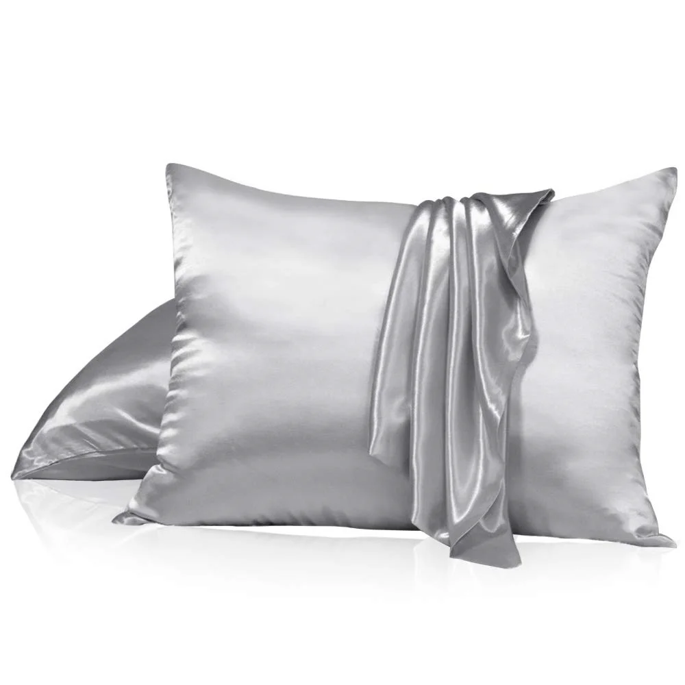 zippered satin pillowcase