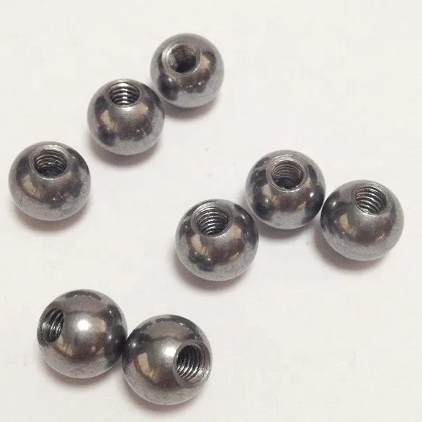 10mm 11mm 12mm 12.7mm-60mm Stainless Steel Ball With M6 Female Threaded Bearings 