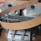 Leather Machine XD-168 Leather Belt Grinding Edge Polishing Machine With Double-wheeled