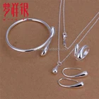 fashion and simple women 925 sterling silver Jewelry Set