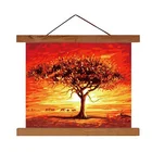 Wholesale Custom Size Strong Magnetic Wooden Poster Door Hanger For Home Decoration