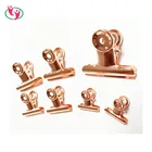Clip Metal Clip 22mm 31mm 38mm 50mm 63mm 75mm Rose Gold Customized Promotion Office Supply Metal Bulldog Clip
