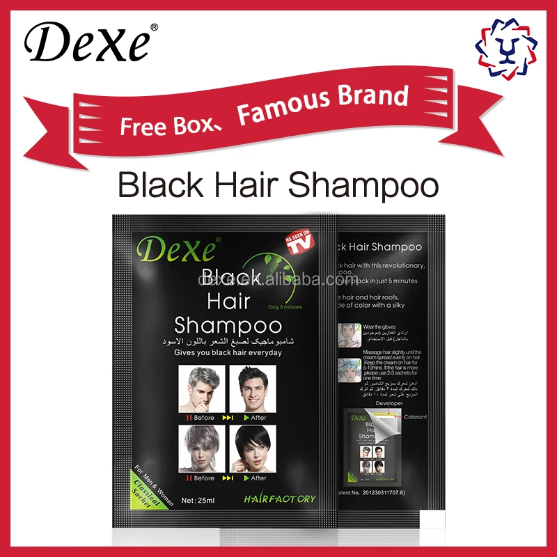 dexe Hair Dye Shampoo black Color Do It Yourself at Home Black hair Shampoo Herbal Permanent