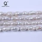 Strand Gift Wholesale 14-17mm White Big Baroque Pearl Strand For Mother's Day Gift