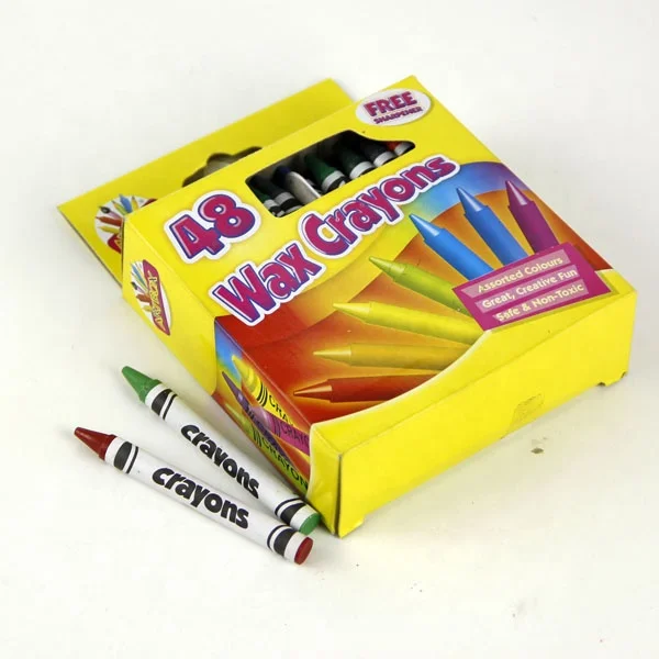 Artbox 12 Jumbo Wax Crayons Assorted Colours Not Toxic Free Post 