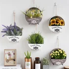Varnish Color Wall Hanging Wooden Flower Planter Pot