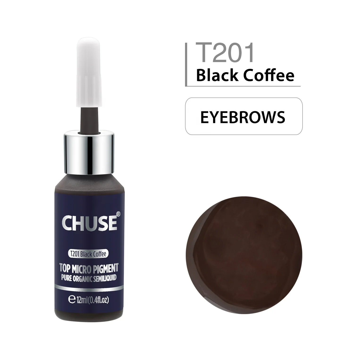 Chuse T201 Black Coffee Permanent Make Up Ink Semi Liquid Tattoo Pigment Buy Permanent Makeup Ink Pigment Micropigmentacion Pigment Tattoo Pigment Product On Alibaba Com