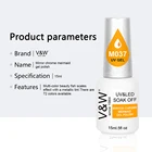 Mirror Polish Nail Factory V W OEM Mirror Chrome Mermaid Peel Off UV Gel Polish Nail Private Label