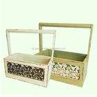 Pots Boxes Pot Woodpots Wood Plant Rack Hot Selling Wooden Antique Flower Pots Flower Boxes Plant Pot Rack