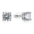 Cz Earrings Earrings Cz Earrings Custom Classic Quality 2mm 3mm 4mm 5mm 6mm 7mm Cz Zircon 925 Silver Screw Studs Earrings