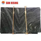 Black Marble Marble Black Marble Suppliers Popular Black Wooden Marble Slab Polished Black Forest Marble For Wall Tile