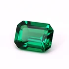 Cut Gemstone Green Wholesale AAA Quality Green Nano Crystal Gemstone Emerald Cut Loose Green Nano Gems