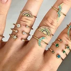 Zirconia Ring Wholesale Jewelry Rainbow Zirconia Accessories Women Opal Trendy Ring 2021