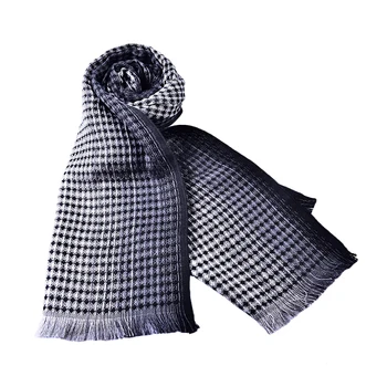 custom color fading pattern wool scarf knit scarves for men