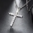 Jewelry Cubic Zirconia Cubic Zirconia Necklace RINNTIN ON56 2020 Fashion Men Women Accessories Jewelry Wholesale Bling Cubic Zirconia Pendant Cross Diamond Necklaces