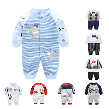Wholesale New Born Baby Clothes Long Sleeve Christmas Outfit Baby Winter Cute Romper