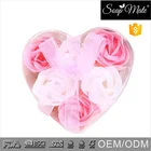 Rose Soap Heart Rose Soap Gift Best Selling Whitening Beauty Rose Flower Paper Soap In Heart Shape Pvc Box For Gift