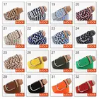 Belts Braided Belts Wholesale Amazon Men Braided Fabric Elastic Woven Stretch Jeans Belts