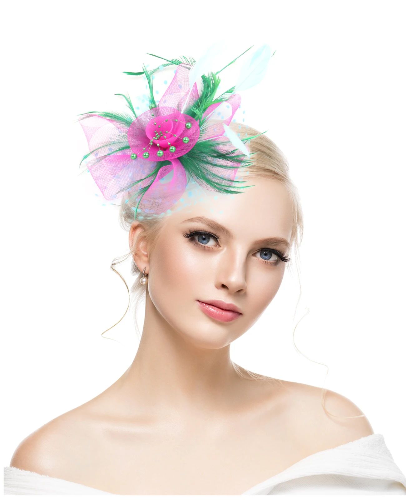 colorful fascinator