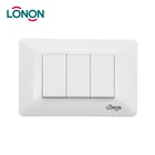 1 2 Switch 2 Gang Wall Switch LONON Brand 1 2 3 Gang Double Way Electric Wall Switch For Home