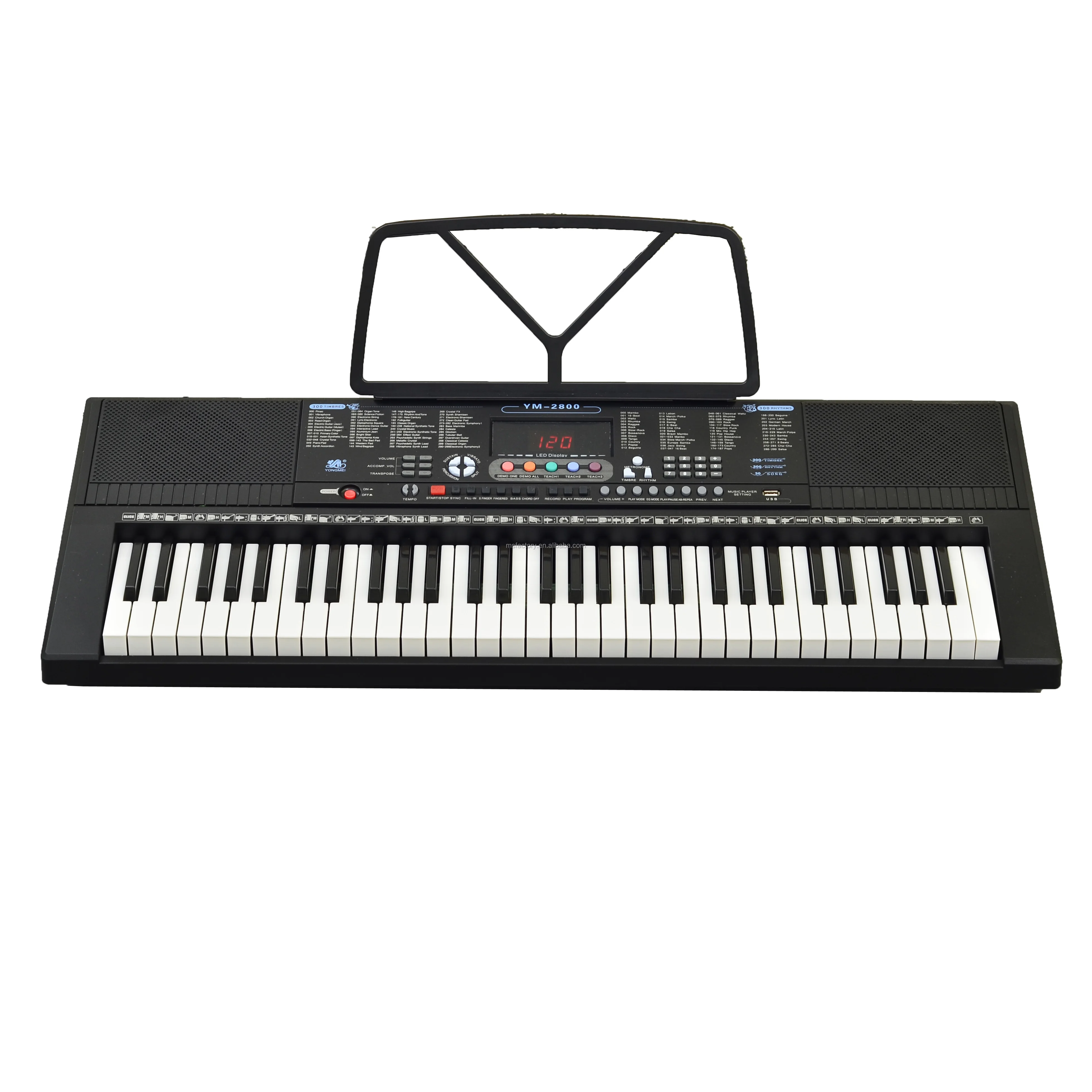61 Tasti Keyboard Set CAVALLETTO TREPPIEDE pianoforte PANCHINA E-PIANO PIANOFORTE Sintetizzatore 