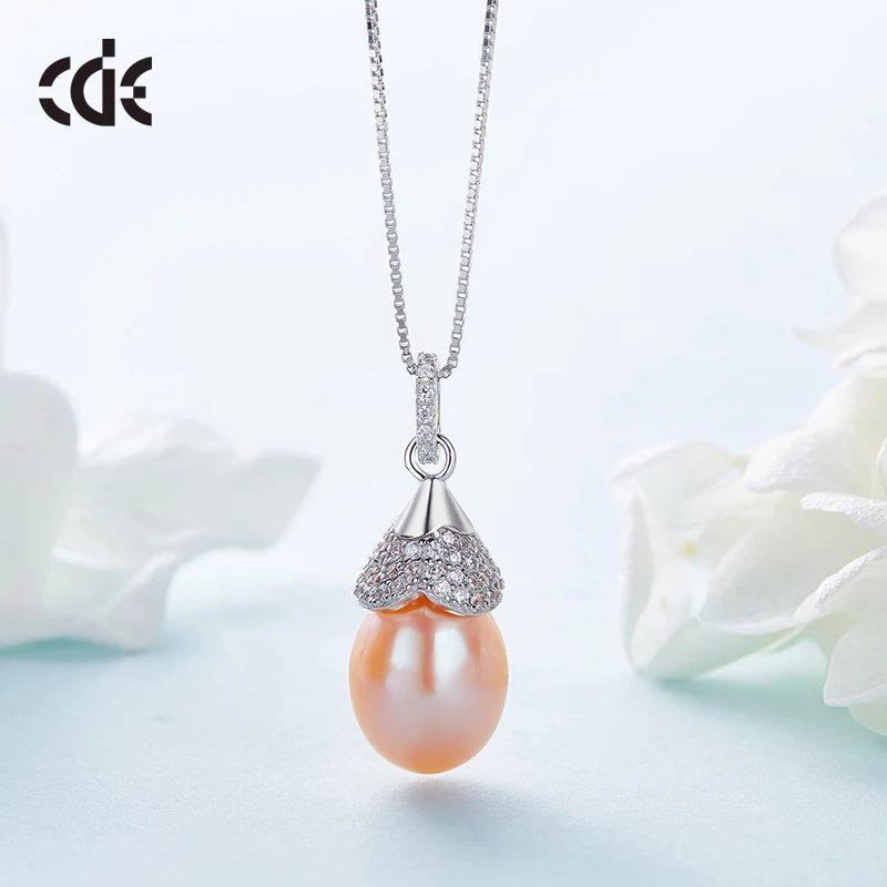 Fashion Designs Jewelry 925 Sterling Silver Freshwater Necklace Pearl