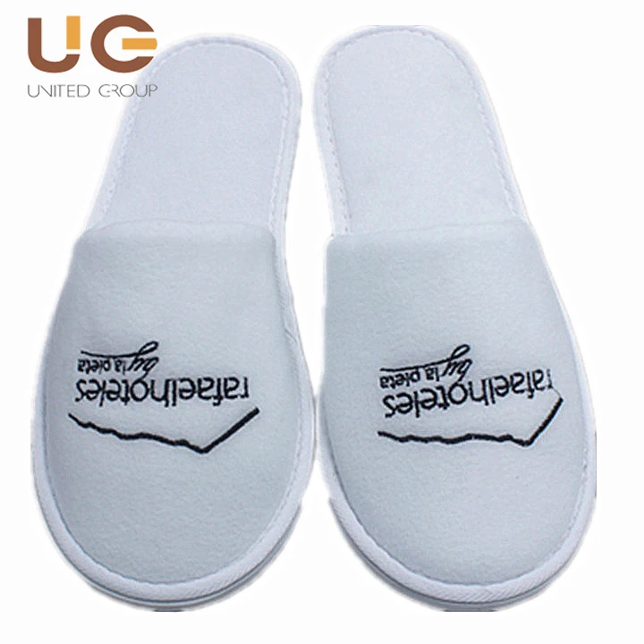 embroidered spa slippers