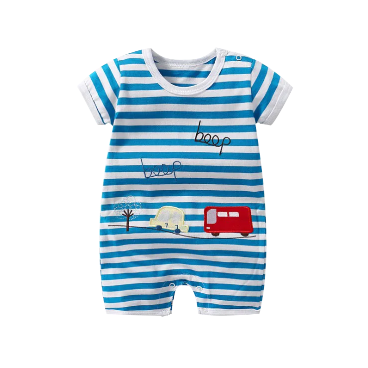 manufacturer 2022 Wholesale Newborn Summer Baby Bodysuit Romper Short Sleeve Baby Girl Clothes Romper