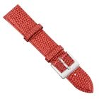 Leather Watch Women Strap For Women Vintage Red Color Stainless Buckle Leather Watch Strap For Women