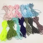 Round Woven Round White Elastic Band 2.5-3.0mm Round Non Woven Nurse Webbing Customized Soft Elastic Band
