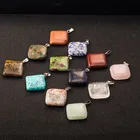 Charms Beads Natural Rainbow Jasper Leorardskin Gemstone Charms Beads Hot Necklace Pendant Marking