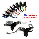 Brake Clutch Levers Universal 7/8" Titanium Front Brake Master Cylinder Cable Clutch Perch Levers