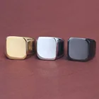 Rings Vintage Custom Logo High Polished Man Stainless Steel Rings
