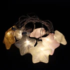 Hot sales star shape christmas ball light inside 8pcs set