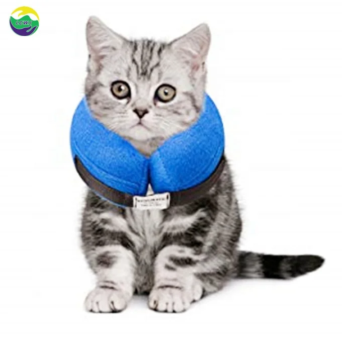 MorTime Protective Inflatable Collar for Dogs and Cats Adjustable Soft Pet Recovery Collar Does Not Block Vision 