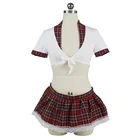Uniform Lingerie My Sexy Lingerie Sexy Cosplay Costume School Uniform Red Lingerie Set