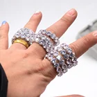 Zirconia Zirconia Ring Wholesale Candy Multi Color Round Shape Prong Setting Zirconia Cz Rings For Women