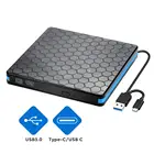Dvd Player External DVD Drive Burner Portable DVD CD Player With USB 3.0 And Type C Interface For Macbook