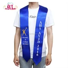 Product 2019 Stage Decorations Graduation Satin Sash With Royalblue Color