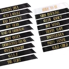 It's My Party Girls Hen Night Out Bridal Shower Party Sash White Bride To Be Sash Black Team Bride Tribe Sash