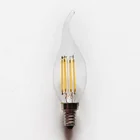 E12 Led Bulb Led E12 Filament Led Bulb C35 E12 E14 360 Degree Clear Tail LED Candle Bulb Filament Lamp Bulb
