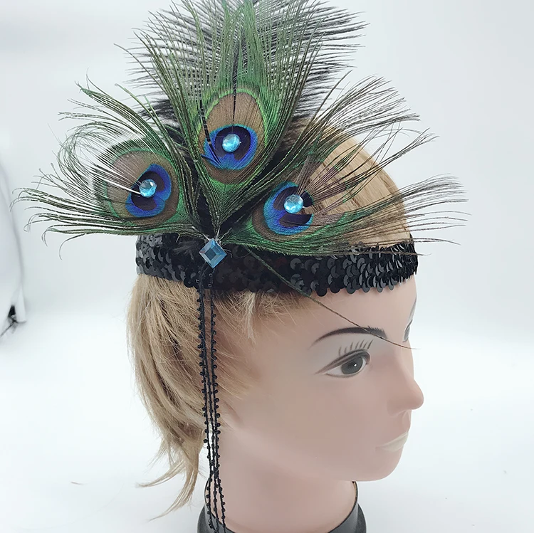 Halloween Peacock Feather Flapper 