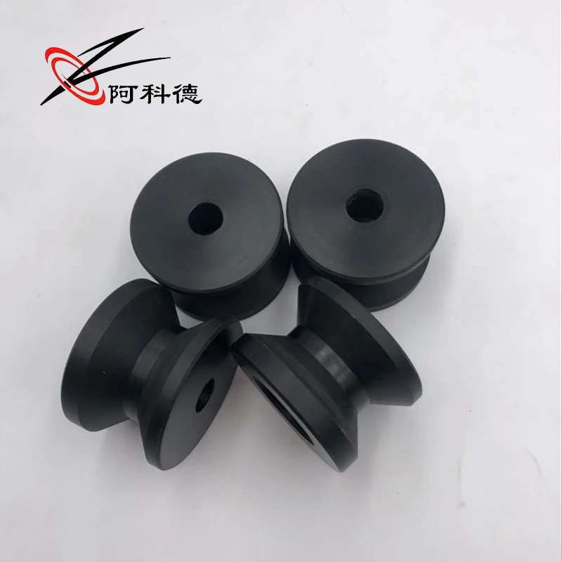 Black Balance Roller Pa66 Nylon Rope Pulley V Ball Bearing Pom Pe Plastic Guide Wheel Rope Pulley - Buy Wire Rope Sheaves Pulley,V Belt Pulley,Rope Nylon Pulley Product on Alibaba.com